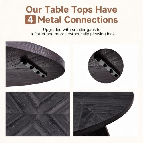 47 in Round Dining Table Set for 4, Kitchen Table and Chairs
