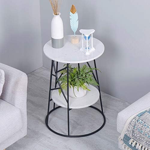 Telephone Table, Round Side Table Marble Sofa Telephone Table Corner Table Co...