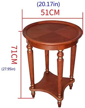 Telephone Table, End Table European Sofa Side Table,Solid Wood Coffee Table,R...