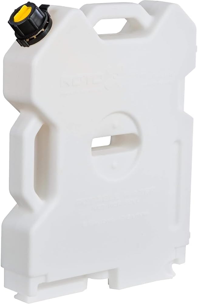 RotopaX - 2 Gallon Water Pack, White - Leakproof Portable Water Container