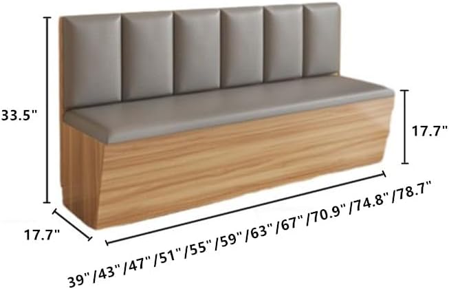 LAKIQ Modern Upholstered Storage Bench with Back - Indoor Loveseat Settee Ben...