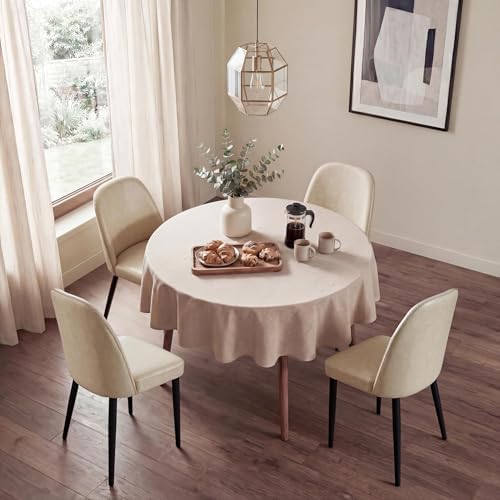Leather Dining Chairs Set of 4, Modern Dining Room Chairs with Curved Backres...