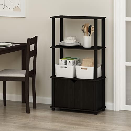 Furinno GO GREEN Storage Shelves, 4-Tier Book Shelf, Bookcase, Display Shelf ...
