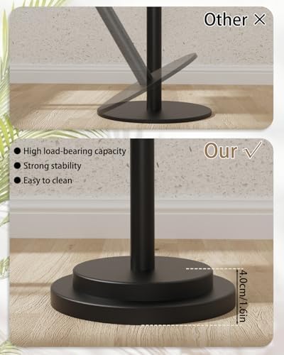 Round End Table, Height Adjustable Vintage Drink Stand, White | Vintage Moder...
