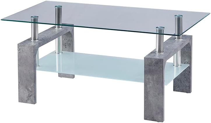 Living Room Rectangle Coffee Table, Tea Table Suitable for Waiting Room, Mode...