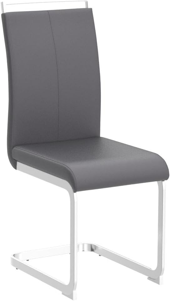 AZmac Modern Leather Dining Chairs Set of 4,Armless Kitchen Chairs,Dining Roo...