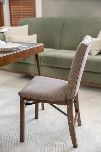 Stakmore Parson's Indoor Wooden Folding Dining Chairs, Espresso, Set of 2