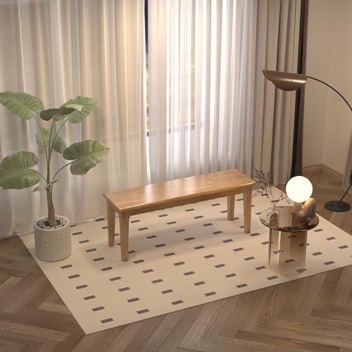 Wilk Wooden Entryway Bench, 47'' Indoor End of Bed Bench, 100% Solid ...