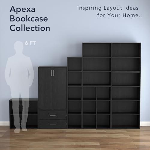 Homes: Inside + Out Apexa 2-Tier Cube Storage Organizer Shelves, Stackable Wo...