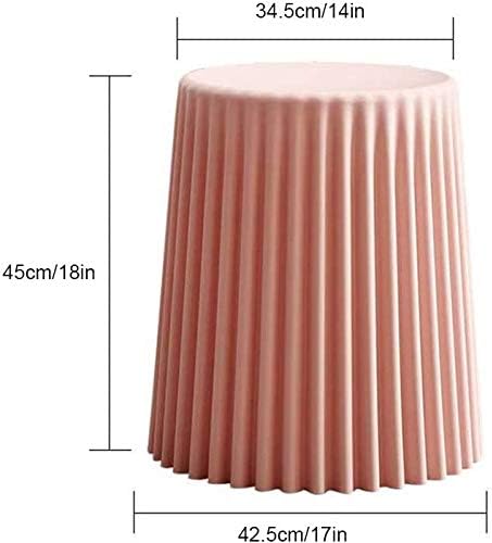 Footstool Footstool,Simple Fashion Stool,Anti-Slip Strong Stool (White 18x17x...