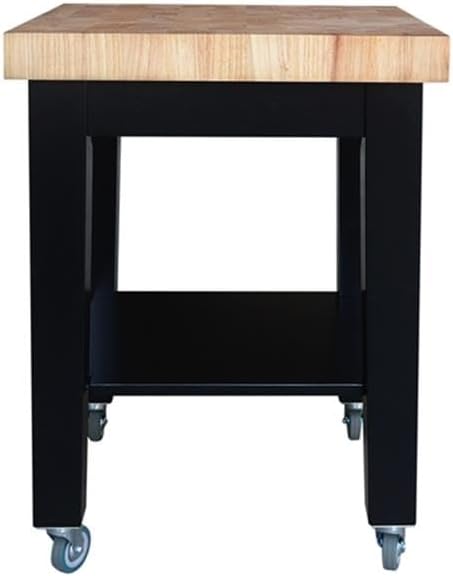 Pemberly Row Kitchen Island, 24"W x 24"D x 33"H, Solid Parawoo...