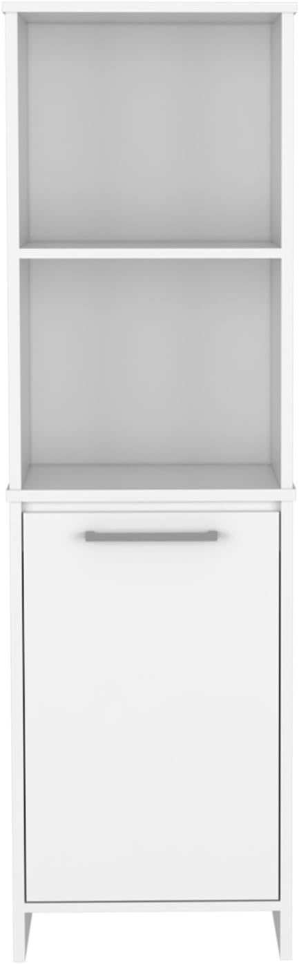 Kitchen Pantry, Two External Shelves, Single Door Cabinet, Two Interior Shelv...