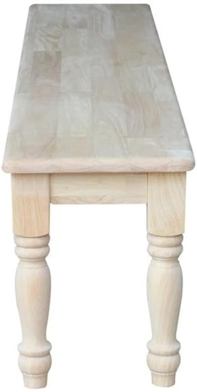 International Concepts BE-72S Shaker Style Bench, Unfinished