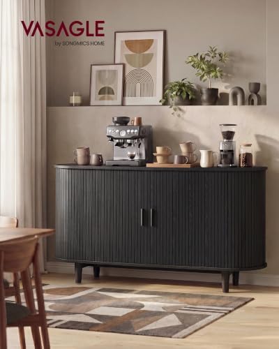 VASAGLE Storage Cabinet, Sideboard with Adjustable Shelves