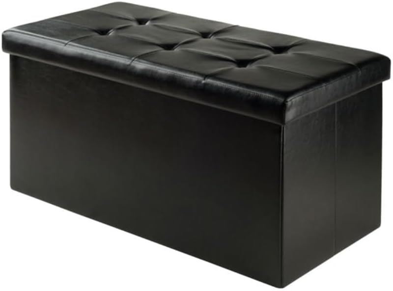 Ashford Ottoman with Storage Faux Leather