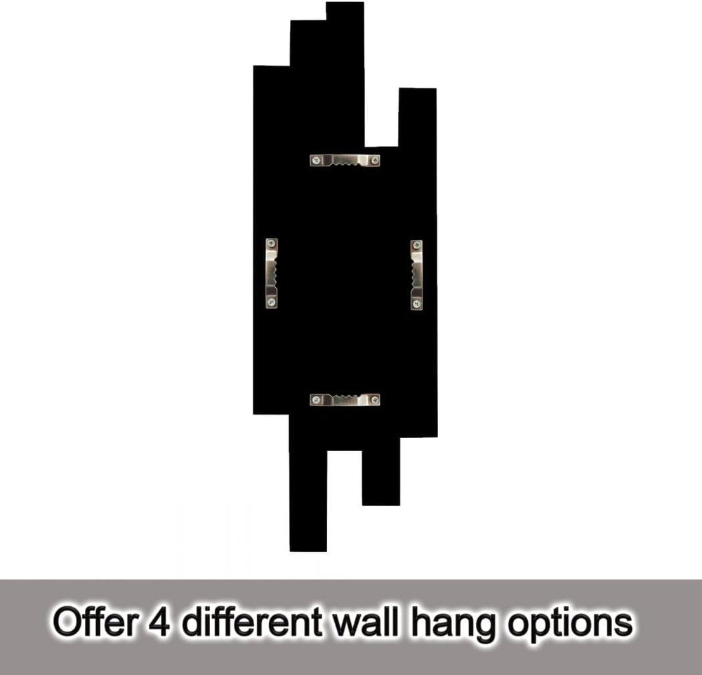 Artisan Set of 4 Silver Beveled Wall Decor Mirrors - 24x8 Inch Each, Creative...