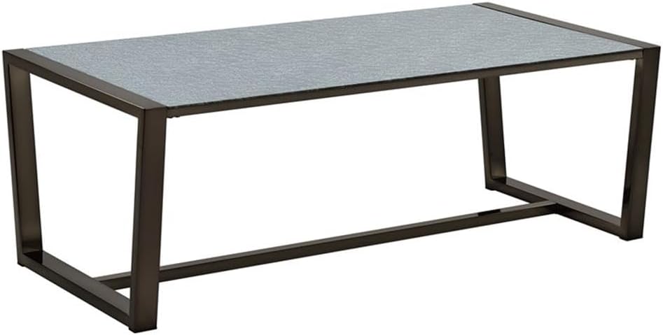 Pemberly Row Contemporary 3-Piece Coffee & End Table Set, Black Nickel Fi...
