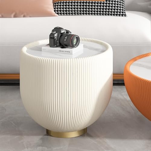 SSLine Bowl-Shape Small Coffee Table Modern Sintered Stone Top Coffee Table i...