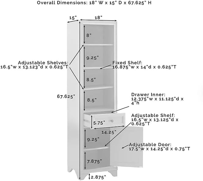 3-Piece Kitchen Storage Cabinet Set, Tall Pantry with Shelves and Drawers, Mo...