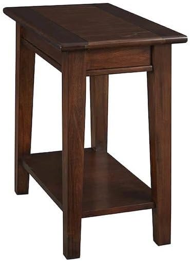 Starlight Canyon Home Cherry Brown Rectangular Side Table, Solid Mahogany 24 ...