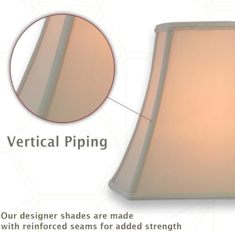 Royal Designs, Inc. DSO-68-16BG Rectangle Cut Corner Bell Designer Lamp Shade...