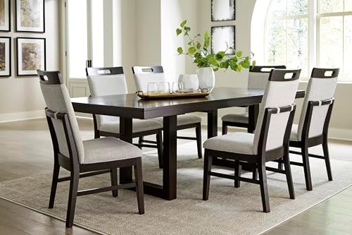 Signature Design by Ashley Upholstered Dining Chairs Set of 2, Gray/Brown