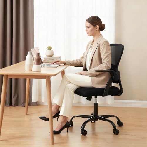 DUMOS Ergonomic Home Office Chair, Lumbar Support Desk Chair | Height Adjusta...