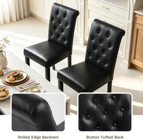 LSSPAID Dining Chairs Set of 6, Modern Armless Parsons Side Chairs, Upholster...
