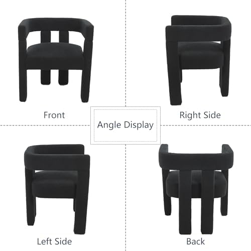 Modern Dining Chair Set of 4 Living Room Chairs,Upholstered Barrel Chair
