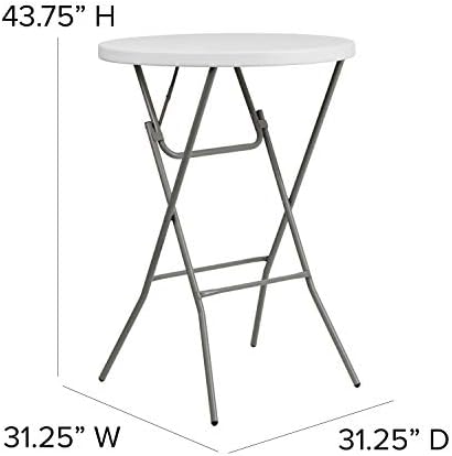 Flash Furniture 32" Round Folding Bar Height Tables for Parties and Comm...