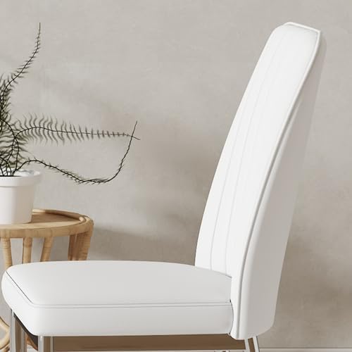 Modern Dining Chairs Set of 6,Dining Room Chairs Set of 6 with PU Leather and...