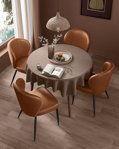 VASAGLE Dining Chairs Set of 2, Upholstered Kitchen Chairs