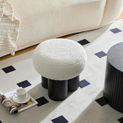 White Lamb Wool seat, Barrel PVC Pipe with Black ash Willow