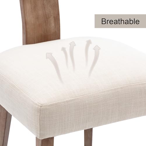 RIVOVA Rattan Dining Chairs Set of 6, Modern Dining Chair Kitchen Dining Room...