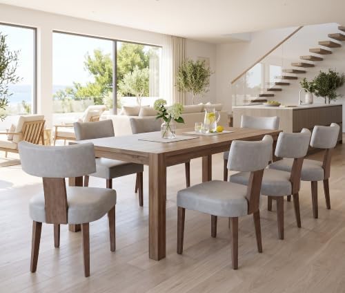 RIVOVA Mid Century Modern Dining Chairs Set of 6 PU Leather Upholstered Dinin...