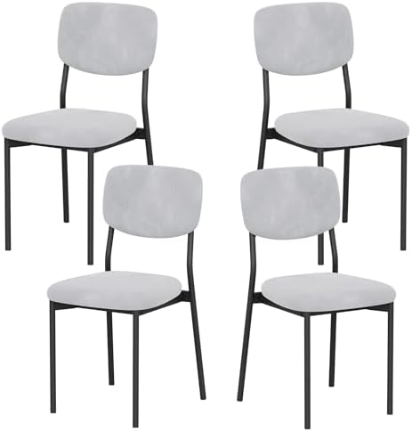 Einhomn Upholstered Dining Chairs Set, Modern Stackable Dining Room Chairs wi...