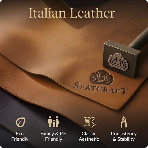 Seatcraft Diamante Home Theater Seating Brown Row of 2 | Italian Leather, Wal...