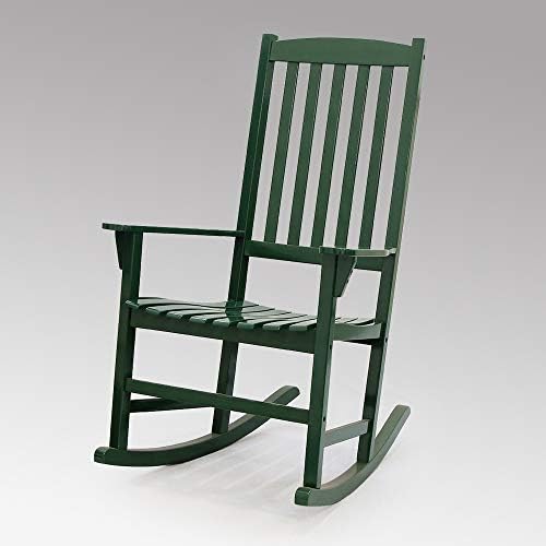 Cambridge Casual Solid Wood Bentley Porch Rocking Chair, Hunter Green