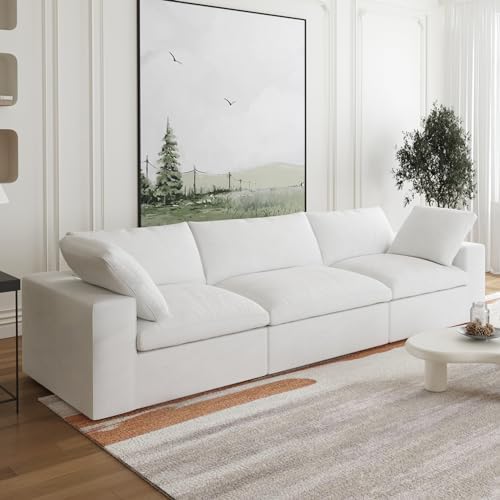 JACH Modular Sectional Sofas for Living Room, Deep 3-Seats Convertible Couch,...