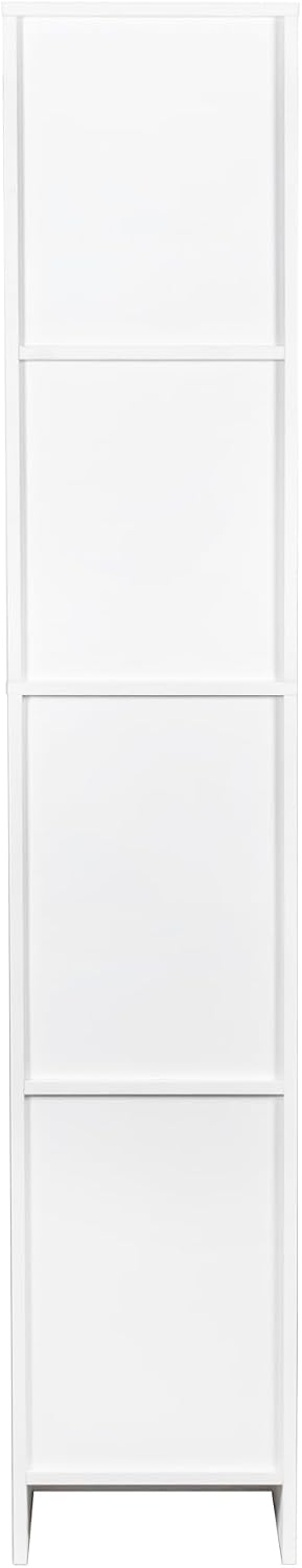 Freestanding Cabinet with Inadjustable Shelves and Two Doors for Kitchen, Din...