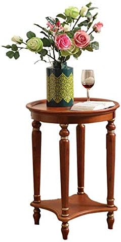 Telephone Table, End Table European Sofa Side Table,Solid Wood Coffee Table,R...