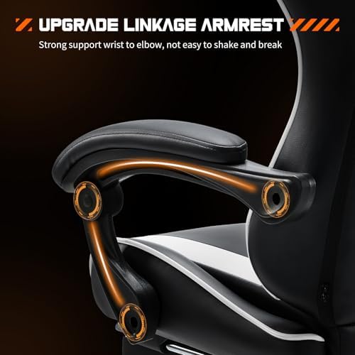 NEWBULIG Computer Gaming Desk Chair - High Back Ergonomic Lumbar Support with...