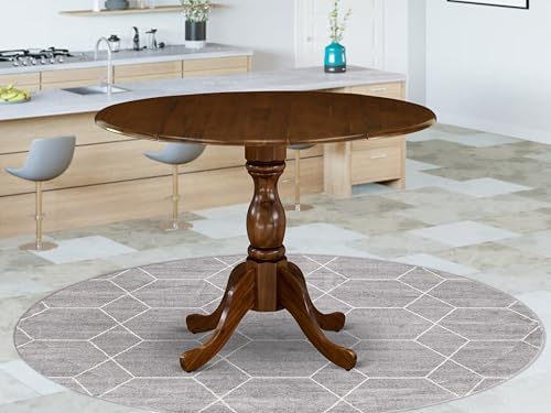 East West Furniture DMT-AWA-TP Dublin Kitchen Dining Table - a Round Wooden T...