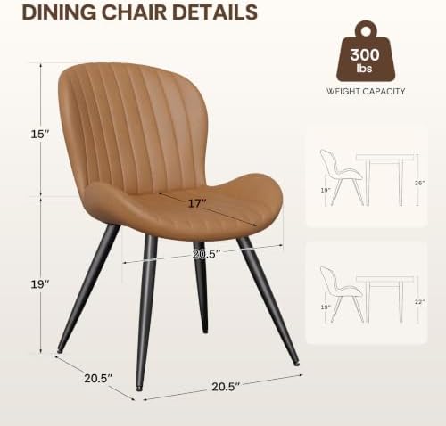 Nalupatio Upholstered Dining Chairs, Dining Room Kitchen Chairs Set of 4