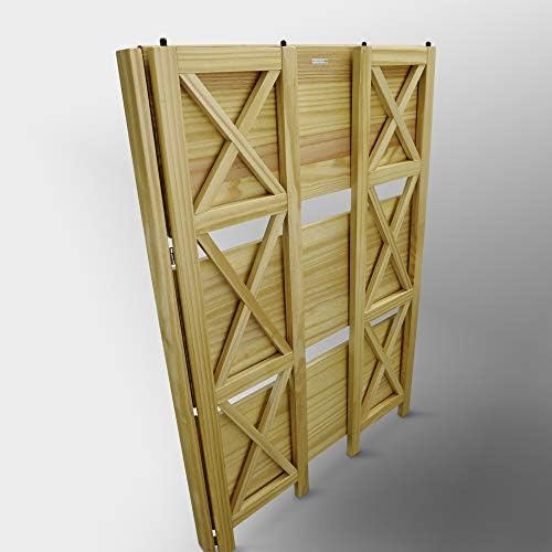 Casual Home Montego 3-Shelf Folding Bookcase, Natural , 27.5" Wide