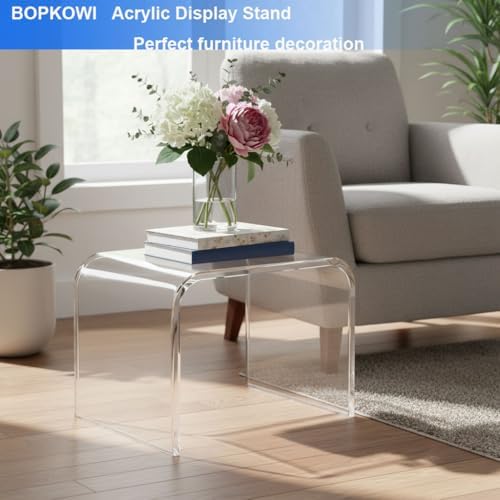 Acrylic Step Stool,Acrylic Stools,Clear Step Stool with Non-Slip for Bathroom...