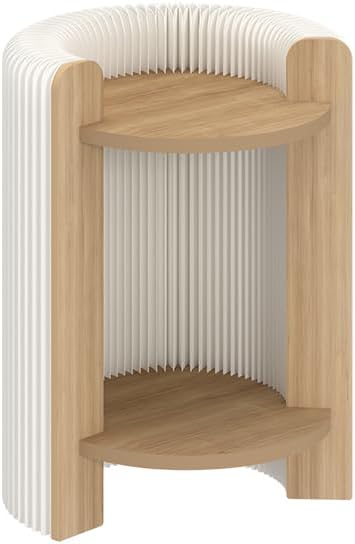 3-Tier Side Table with Open Shelves, Small End Table for Living Room Bedroom ...
