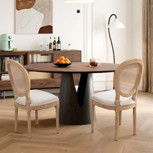 French Country Dining Chairs Set of 4,Farmhouse Upholstered Dining Room Chair...
