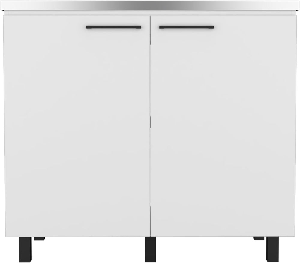 2 Piece Kitchen Set with Wall Cabinet and Utility Sink | Includes stainless s...