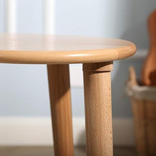 Telephone Table, Solid Wood Pea Shaped Side Table,Living Room Bedroom Furnitu...
